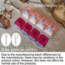 1pc Keyboard Cap Keychain - Stress Relief Tool, Square Keyboard Pendant, Finger Press Stress Relief Accessory, Excellent Decoration For Handbags And Backpacks - Color Mixing - View 10