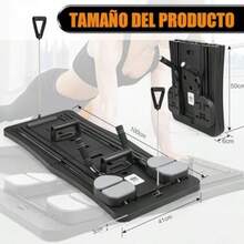 Tabla Deslizante de Pilates 5 en 1, Tabla Abdominal Plegable, Ejercicios Abdominales de Rebote Automático, Tabla Multifuncional para Abdominales, Cama de Pilates Plegable(default) - Multicolor - Ver 3