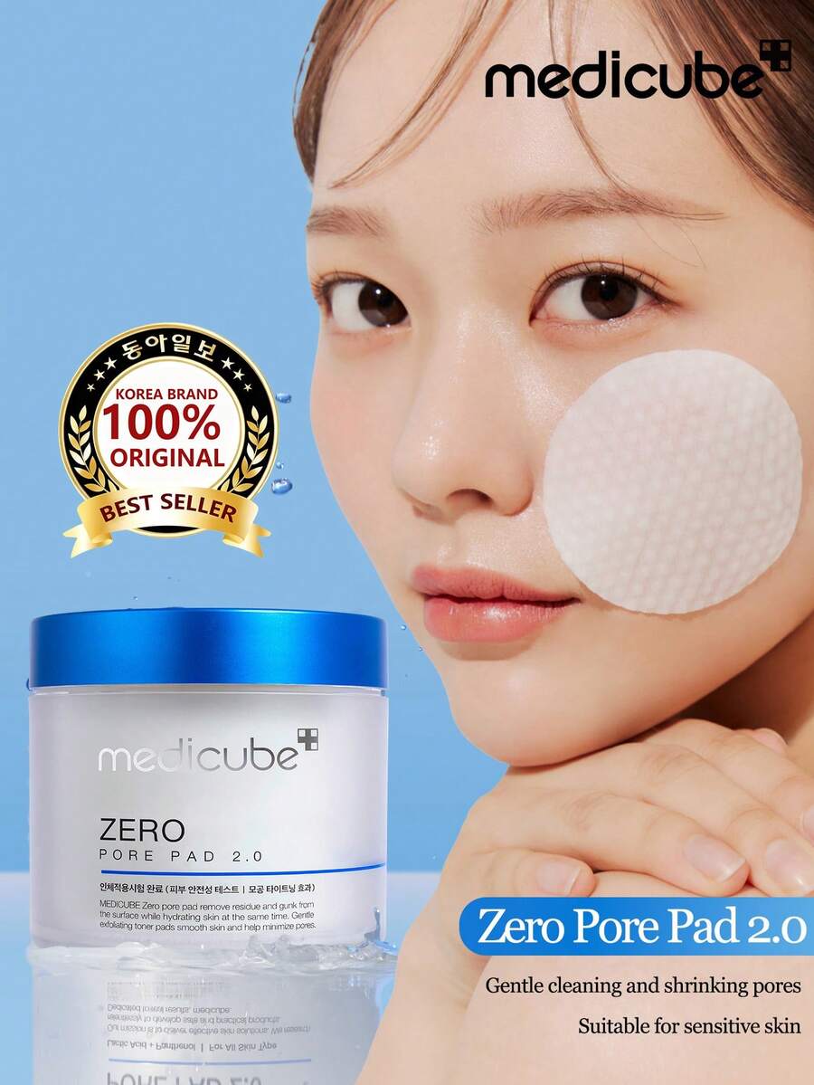 Medicube Miếng tẩy trang Zero Pore Pads 2.0 (70 miếng), Miếng tẩy trang chứa axit salicylic giúp thu nhỏ lỗ chân lông và chăm sóc lỗ chân lông với 4,5% axit lactic AHA và 0,45% axit salicylic BHA, lý tưởng cho mọi loại da, Chăm sóc da Hàn Quốc - Miếng lót Zero Pore Pads 2.0 70 miếng - Xem 1