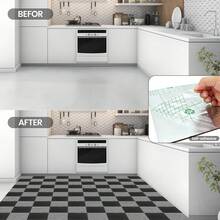 Self-Adhesive, Non-Slip, Reusable, Waterproof, Suitable For Living Rooms And Bedrooms. Blue Carpet Tiles, Tear-Off Adhesive, With Backing, For Use On Floors. Suitable For Kitchens, Bathrooms, And Bedrooms. Non-Slip, Tear-Off Adhesive Carpet Tiles With Backing. 10 Pieces Per Pack. - Multicolor - View 6