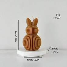 1pc Easter Egg, Easter Bunny Shaped Scented Candle, Smokeless Candle For Home Decor, Room Decor, Bedroom, Party, Dining Table, Kitchen, Restaurant, Birthday, Holiday Decoration - Multicolor - View 5