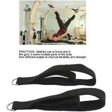 Diydeg Correas de Pilates, Correas de Doble Bucle de Pilates para Equipos de Pilates Reformer Correas de Ejercicio con Anillo en D Accesorios de Ejercicio de Yoga para Gimnasio en casa(default) - Multicolor - Ver 5
