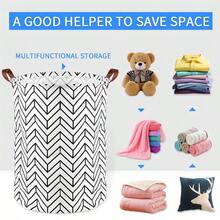 Large Capacity Laundry Basket, Foldable Canvas Storage Basket, Valentine's Day Gift Storage Box, Toy Box, Gift Basket, Bedroom Clothes Basket, Baby Care Basket