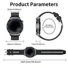 SENBONO IP68 防水男士智能手表，配备无线通话功能、1.46 英寸大屏幕、300mAh 长效电池、心率监测、100 多种运动模式、语音助手、生理期追踪、天气预报、睡眠监测等功能，适用于安卓和 iOS 系统，是送给男士、女士和家人的理想礼物。 - 彩色 - 查看 9