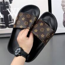 Men's Slippers Special Print Design Soft EVA Flat Non-Slip House Slippers Summer Men's Beach Slippers Super Comfortable Non-Slip Durable Men's Casual Slippers Suitable For Daily Casual Holiday Wear The Best Christmas Gifts