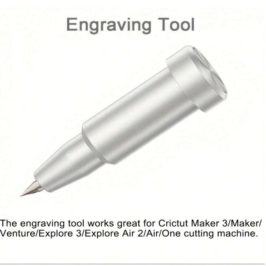 1pc Engraving Tool And Replace The Blade For Maker 3/Maker/Venture/Explore 3/Air 2/Air/One, Premium Carbide Steel Engraving Tip For Engraving Designs On Soft Metals, Leather, Acrylic, Plastic, And More