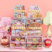 6888- Mini Container Stereo Puzzles Ins Cute Creative Students DIY Paper Handmade 3D Puzzles Small Gifts