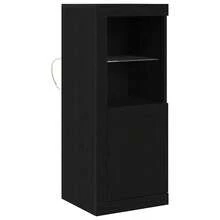 Buffet vidaXL Noir 41 x 37 x 100 cm Matériau à base de bois - Multicolore - Voir 2