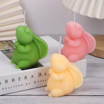 1pc Easter Bunny Shaped Scented Candle, Smokeless Candle For Home Decor, Room Decor, Bedroom, Party, Dining Table, Kitchen, Romantic, Party, Candlelight, Birthday Candle Decor, Holiday Decor