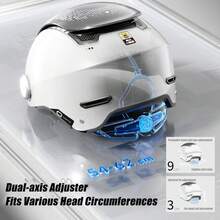 BIBEE Electric Motorcycle Helmet Summer Breathable Electric Bike Open Face Helmet Men Women Dual Lenses Jet Scooter Half Helmets - 深棕色 1.0 - 查看 7