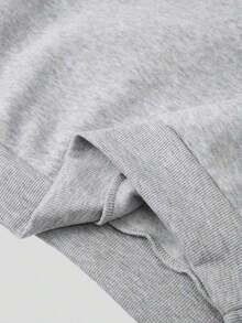 HoodieCute Animal Graphic Hoodie For Women, Grey Casual Pullover, SKZ-SKZOO University Style, Soft & Comfortable,  Streetwear SweatshirtLoose And Comfortablewinter Clothes For Women Hoodies For Women - 灰色 - 查看 5