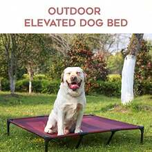 ASsuddus Funda de repuesto para cama elevada para perro cama elevada para perro a prueba de mordeduras facil de limpiar cama elevada transpirable para mascotas adecuada para uso en interiores y exteriores. La cuna para perro no esta incluida XL/rojo - Burdeos - Ver 5