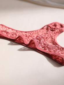 11条/包 女士性感豹纹蕾丝丁字裤，低腰无缝镂空透气内衣 - 彩色 - 查看 11