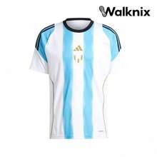 Adidas Messi Collection SS24 Fashion Logo Round Neck Training Short Sleeve Football Shirt White Blue Tops Men - Nhiều màu - Xem 1
