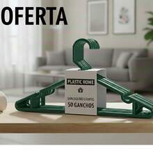 AQUETE DE 50 PERCHAS PARA TODO TIPO DE ROPA: GANCHOS PARA PRENDAS, TAMAÑO ESTÁNDAR PARA ROPA DE ADULTO, CALIDAD PREMIUM. IDEALES PARA CLOSETS Y TIENDAS DE ROPA, ANTIDESLIZANTES, NO DEFORMAN LA ROPA. - Verde - Ver 3