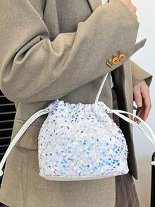 Bolso bandolera mini versátil y de moda para mujer - Blanco - Ver 3