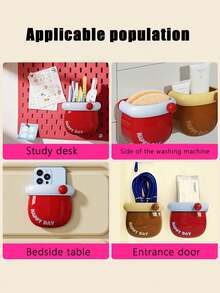 1 pièce Boîte de rangement murale magnétique à la dopamine, boîte de rangement de bureau inspirée, conteneur de rangement multifonction