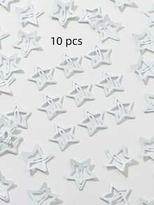 2/10/20/40个装 女士粉色星星时尚基础款发夹，发饰，情人节饰品 - 粉色 - 查看 22