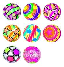 Pelota con LUZ LED para niños, juguete de fútbol luminoso, baloncesto, fútbol hinchable, luz LED intermitente, accesorios de fiesta sensorial novedosos, pelotas desinfladas - Multicolor - Ver 2