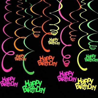 10 Stücke spiralförmige Hängedekoration für Partys