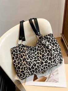 New Leopard Print Large Capacity Tote Bag - Versatile Shoulder & Underarm Carry Bag For Women, Spacious Animal Print Work Tote With Top Handle, Perfect College Campus Essential For Students, Fall Winter Cheetah Pattern Women's Purse.New Fashion Leopard Print Large Capacity Shoulder Under Arm Casual School Tote Bag, Fashion Leopard Print Bag, Animal Print Women Bag, Tote Bags For Women, College Essentials, New Fashionable Big Bags For Women, Fall Winter Fashionable Cheetah Print Purse For Women[Leopard Print Tote, Large Capacity Shoulder Bag, Animal Print Purse, Women's Work Tote, College Campus Bag, Student Essentials Bag, Fall Winter Fashion, Cheetah Print Bag, Underarm Shoulder Bag, Top Handle Purse, Vegan Leather Tote, Spacious Work Bag, Weekender Tote, Commuter Bag, Fashion Shoulder Bag, Women's Handbag, Big Bag For Women] - 豹紋 - 查看 6