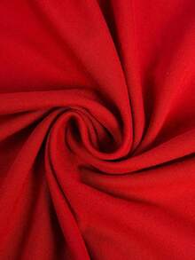 Women's Casual Round Neck Short Sleeve T-Shirt With Heart Pattern, Valentine's Day - Red - View 3