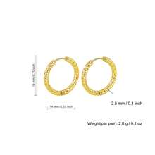 High-Quality Stainless Steel Earrings, Hypoallergenic 316L Ear Posts, Elegant Classic Jewelry Earrings, Suitable For Daily Wear, Holidays, Vacation Parties - Gold - View 6