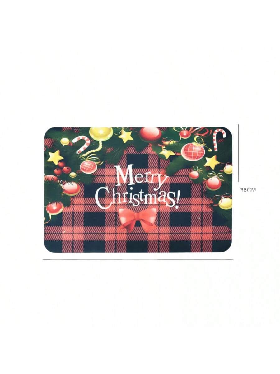 Alfombra de tierra de diatomeas 38*58 - Estilo navideño