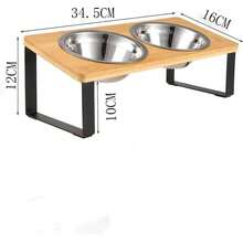 不锈钢材质，两个加高倾斜式猫粮碗和水碗，专为爱猫人士和猫妈妈设计，有助于防止猫咪呕吐。易于组装，是送给爱猫人士和猫狗主人的理想礼物。 - 250毫升 - 查看 8