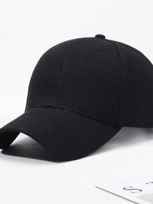 1顶纯色棒球帽 - 优质内衬，可调节弯帽檐，休闲时尚，适合运动/日常/旅行 - 藏蓝色 - 查看 6