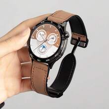 18mm 22mm 20mm Silicone Leather Watch Band, Compatible With Huawei, Garmin, Galaxy Watch 4/5/5 6 Pro Active 2 Magnetic Strap, Suitable For Amazfit GTR/GTS