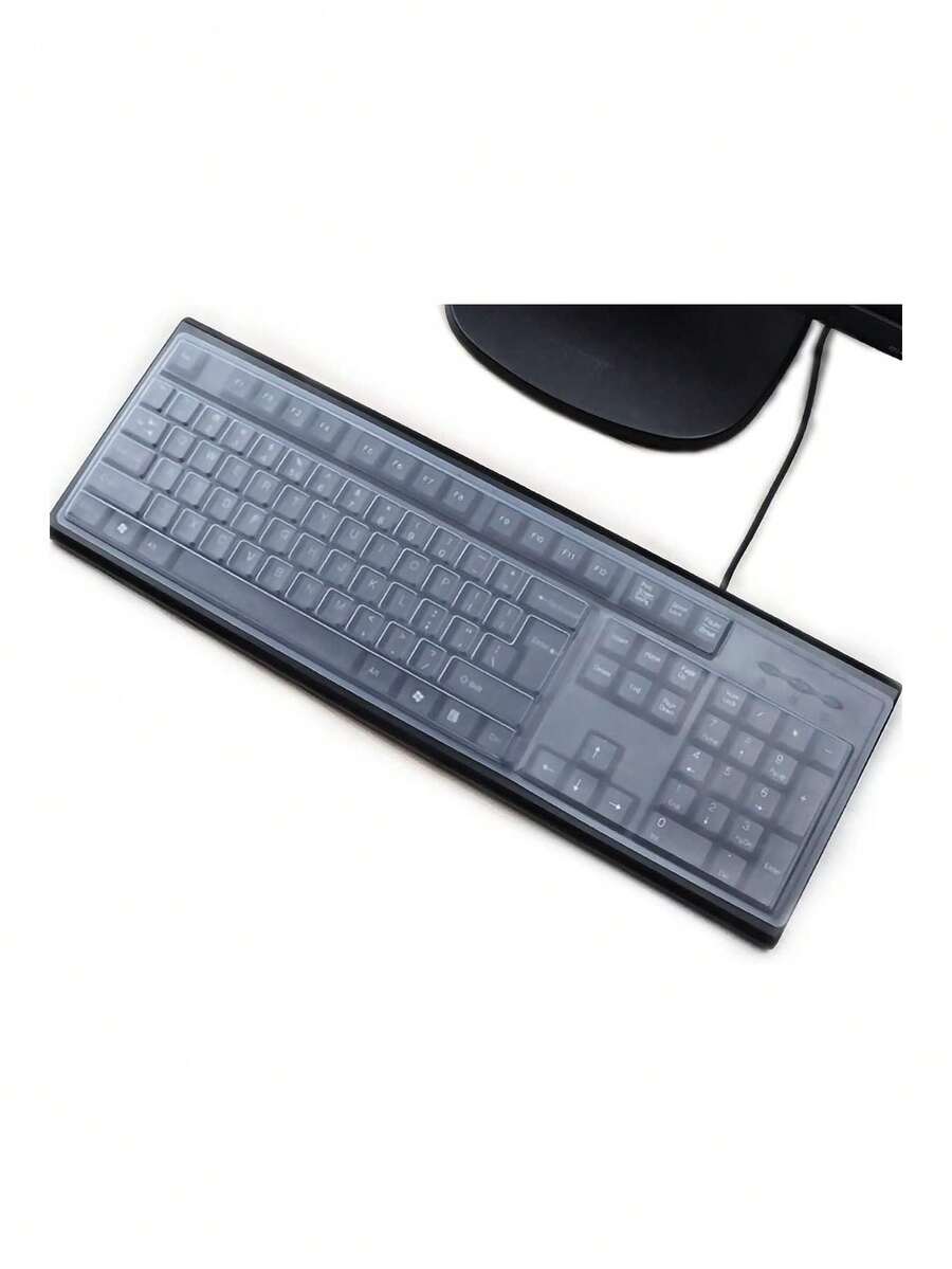 Funda Protectora Universal Transparente Antipolvo para Teclado de 104/107 Teclas estándar de computadora Reutilizable Impermeable,32807277 - Multicolor - Ver 1