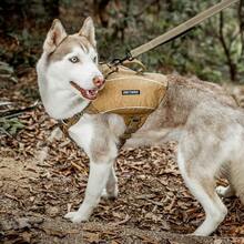 huOneTigris Mochila para Perros con Arnés en Forma de Y Anti-Tes Bolsas de Montar con Argollas en D Ligera Equipo para Senderismo Caza Camping y Viajes para Mascotas220 - marrn - Ver 8