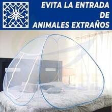 BREEZEE Mosquitero para Cama Matrimonial o Camping, con Medidas 200 x 180 cm, 50D de Grosor, 2 Puertas, Tela Mosquitera, Resistente, Flexible, Transpirable, Ligera, Compatible con Recubrimientos(Blanco) - Multicolor - Ver 5