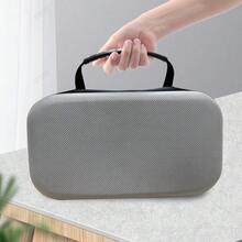 ZZPQVT Large Capacity Portable Projector Carrying Case, Hard EVA Shell Shock-Proof Dual Zipper Protective Bag For HY300 Pro, HY300, HY300+, HY320, HY320 Mini Projectors - Durable EVA Hard Shell, Waterproof And Shock-Absorbing, Ideal For Travel And Outdoor Activities - Grey - View 3