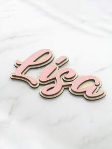 Custom-Made Double-Layer Name Wooden Sign Blue/Pink Wooden Sign As A Gift For Boys And Girls.,Multi-Functional, Anti-Mold,Ornamental,Reusable,Exquisite,Stylish,High-Quality,Adorable,Modern,Custom,Unique,Personalized,Ideal Gifts For Him,Ideal Gifts For Her,Her,Boyfriend,Girlfriend,Dad,Mom,Family,Friends,Son,Daughter,Kids,Kitchen,Dining Room,Bedroom,Office,Living Room,Home,Garden,Tea Room,For Anniversaries,For Birthdays,For Housewarming,For Graduation