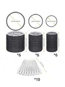 Curling Iron Set, Long Lasting Spiral Hair Curler, Large/Medium/Small Curling Wand Set With 1 Stainless Steel Clips And Storage Bag,Hair Curlers,Curly Hair Brush,Rollers,Curly Hair Products,Curler,Rollers For Hair,Hair Curl,Curly Hair Tools,Hair Roller,Hair,Hair Rollers,Curly Hair,Heatless Curl,Heatless Curls,Hair Curler,Barber,Hair Tools, - Multicolor - View 8