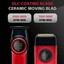 VGR 男士电动理发器/剃须刀/专业理发器/LED智能数码9000转/分钟可调节胡须修剪器/理发器 V-977&377 - 彩色 - 查看 7