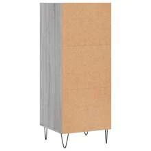 Credenza vidaXL Sonoma grigia 34,5x32,5x90 cm materiale a base di legno - Multicolore - Visualizzare 6