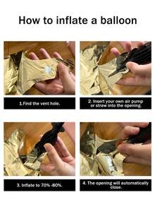 1 个 40 英寸大号铂金数字铝箔气球，适用于生日、婚礼、毕业典礼、周年纪念、求婚装饰、圣诞节、生日装饰 - 金色 - 查看 5