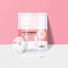 100/200/500/1000片装一次性塑料口罩套，颈贴，透明口罩包装纸，适用于保湿口罩，适合家庭和美发沙龙使用 - 彩色 - 查看 11