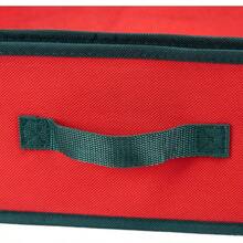 Caja de Almacenamiento de Papel de Regalo, 2 Bolsillos Interiores para Cintas de Regalo, Navidad, cumpleaos, Rojo/Negro, 1 Unidad - Rojo y black - Ver 6