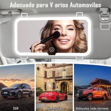 Espejo de Vanidad para Auto, Espejo para Carro con de brillo ajustable, Espejo De Visera Recargable por, 48 Lmpara y 3 Modos de Luz, Regalo para Damas, Para Auto, Camiones - inicial - Ver 6