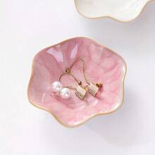 1 Piece Of Pottery For Floral Design - Multi-Purpose Collection, For Beads, Chemicals, Spoons - Yellow, Pink, White And Spotted - Bathroom, Room, Room And Home Furnishings, Bathroom Accessories, Furniture, Small Item Holders, Furniture, Bead Towers - White - View 5