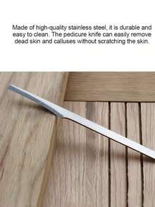 1pc Professional Stainless Steel Foot Scraper, Removes Dead Skin, Foot File, Callus Remover, Unisex Foot Care Tool