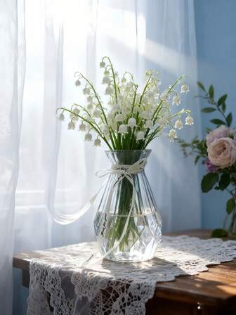 1 pieza, Jarrón de vidrio, Jarrón transparente minimalista, Maceta de vidrio, Maceta de plantas hidropónicas, Jarrón decorativo para sala de estar, Decoración de mesa de comedor, Jarrón para flores secas, Decoración de arreglos florales, Adecuado para diversas flores frescas y simuladas, Adecuado para el Día de la Madre, San Valentín, decoración de bodas y regalos de cumpleaños, suministros festivos, decoración de cocina, Jarrón de vidrio para decoración de habitación