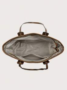 3件套高品质轻便奢华手提包套装，时尚休闲单肩腋下包，印花图案 - 彩色 - 查看 8