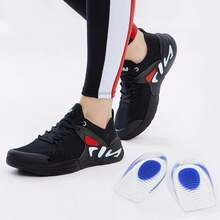 قطعتان من وسادات الكعب الناعمة من السيليكون، وسادات كعب الكعب، نعال تدليك القدم، نعال زيادة الارتفاع