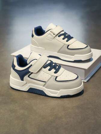 Zapatos deportivos para niños, modelo nuevo para niños y niñas, zapatos para las 4 estaciones, material de cuero sintético, cómodos y ligeros para uso casual al aire libre