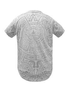 KTYSDE Unisex Mexico Baseball Jersey, Mexico Letter Embroidery Design, Loose V-Neck Short Sleeve Button Cardigan Sportswear Top, Suitable For Sports And Casual Street Style, Latin Culture Themed Party